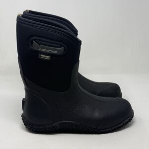 Bogs Ultra Mid Waterproof Boots Mens Black Insulated Nonslip Pull On